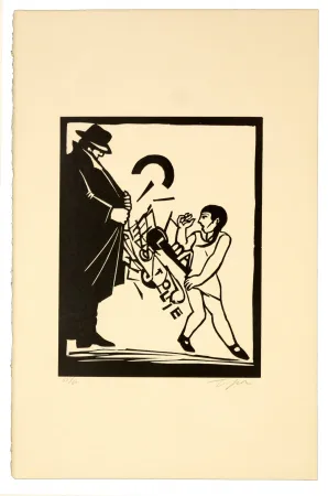 油毡版画 Topor - Exhibitionniste cubiste