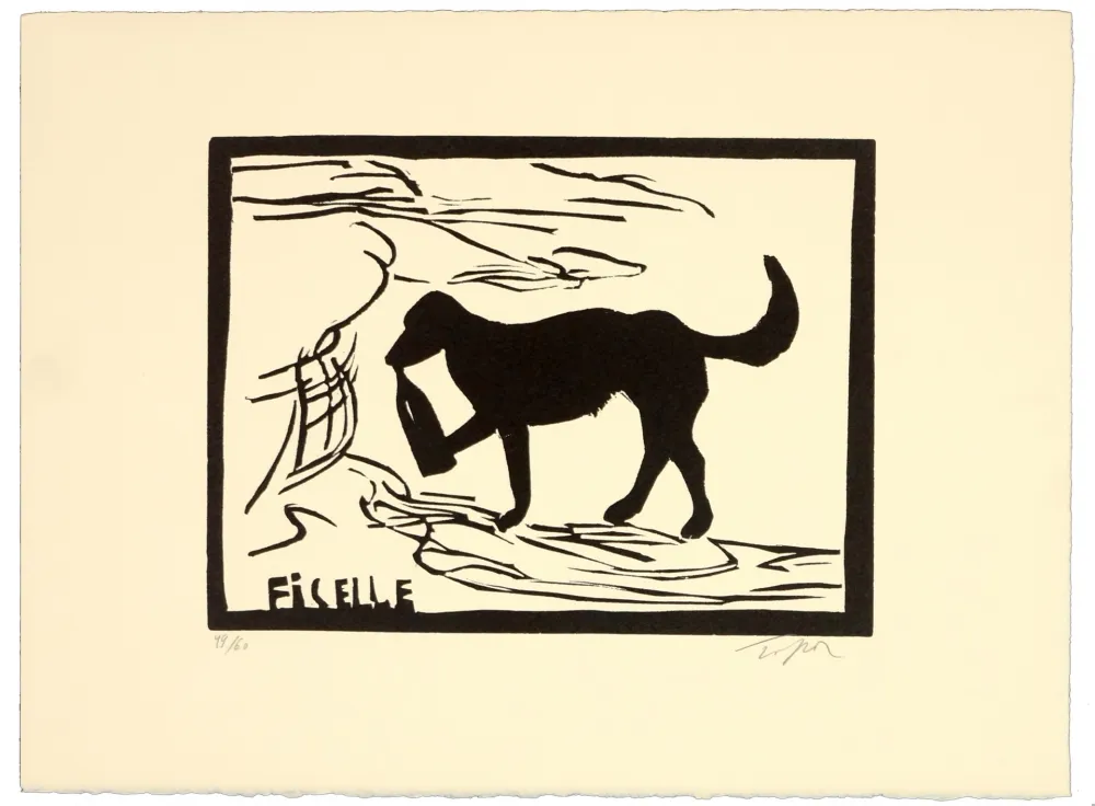 油毡版画 Topor - Ficelle