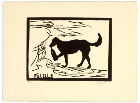 油毡版画 Topor - Ficelle
