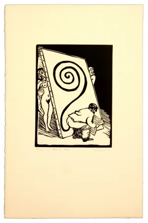 油毡版画 Topor - French caca