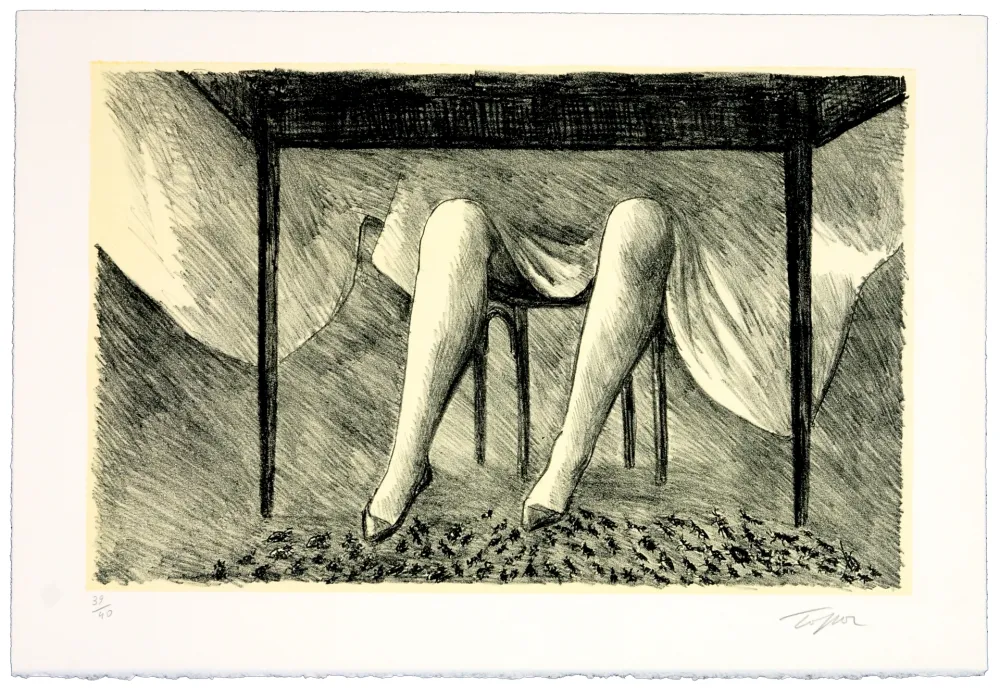 石版画 Topor - La couturière