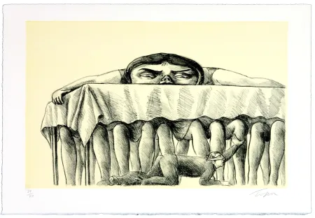 石版画 Topor - La dégustation