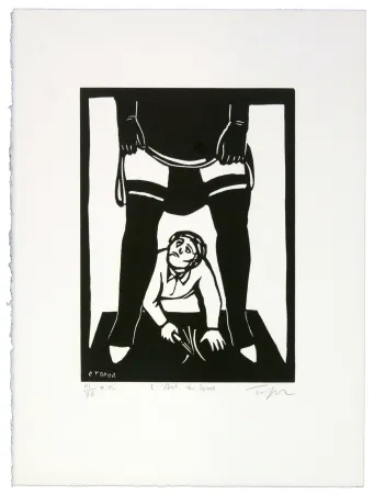 石版画 Topor - La dure école