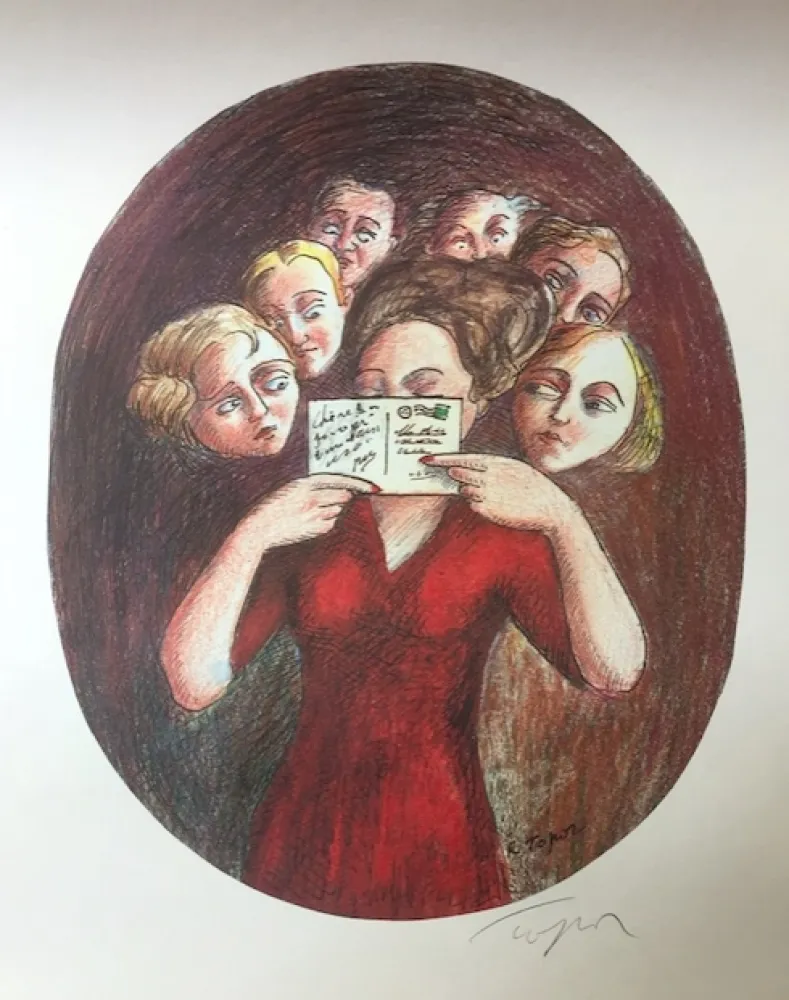 胶版印刷 Topor - Sans titre