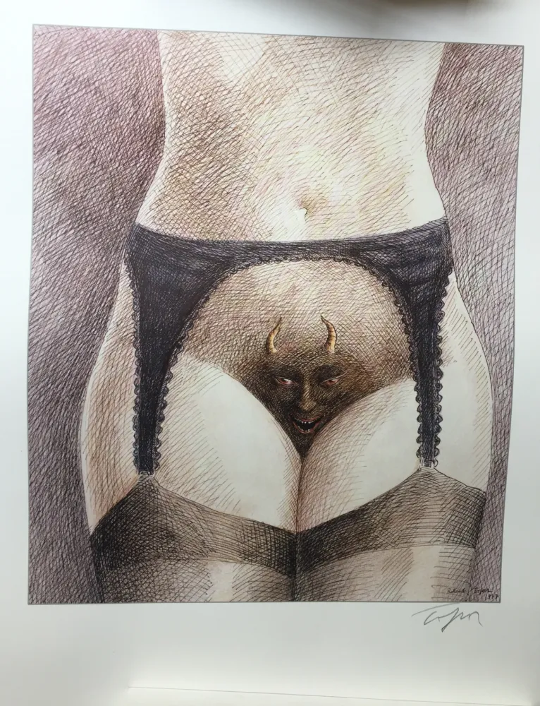 胶版印刷 Topor - Sans titre