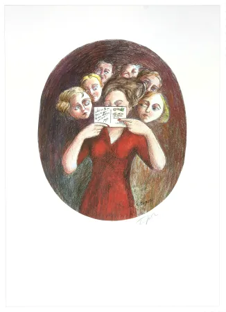 胶版印刷 Topor - Sans Titre