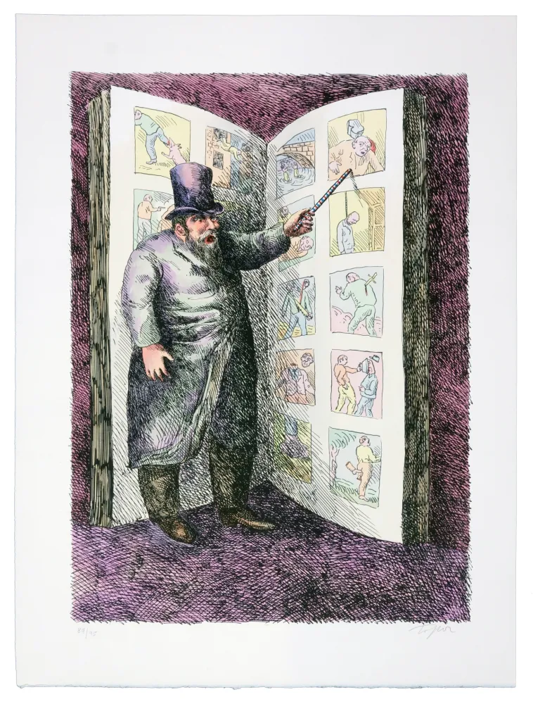 石版画 Topor - Sans titre