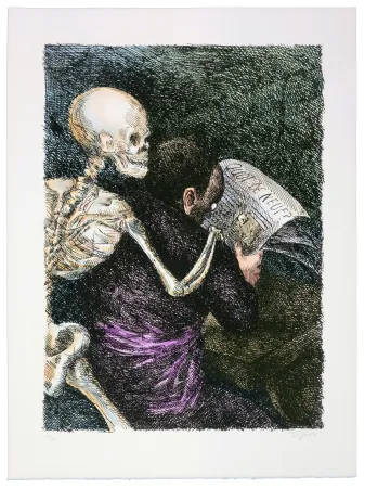 石版画 Topor - Sans titre