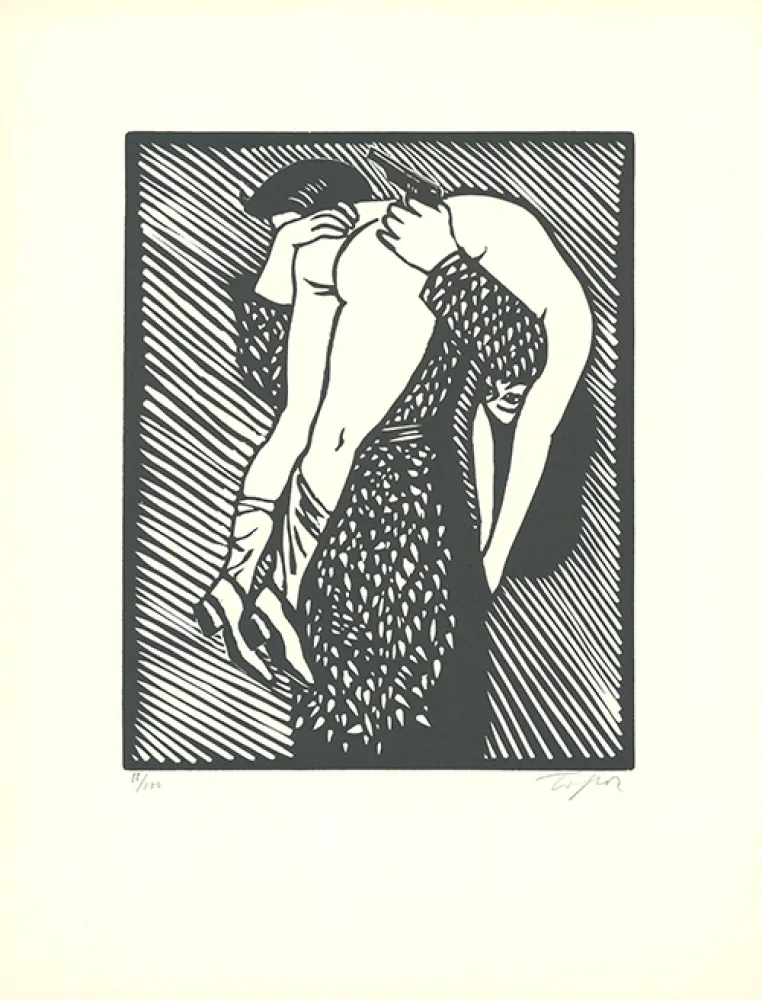 油毡版画 Topor - Tableau de chasse