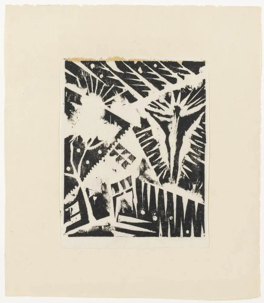 木刻 Topp - Spektrale Figur (Spectral Figure)