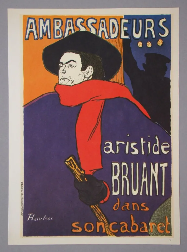 照相凹版 Toulouse-Lautrec - Aristide Bruant - Ambassadeurs