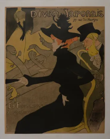 石版画 Toulouse-Lautrec - Divan Japonais, 1893 - Large original lithograph poster