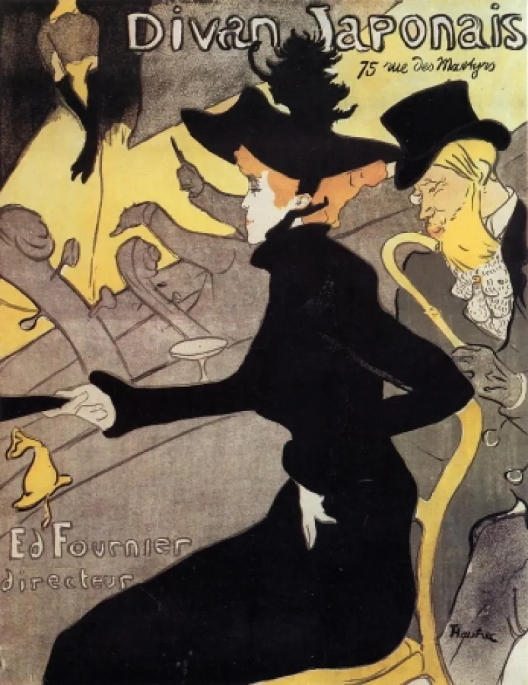 石版画 Toulouse-Lautrec - Divan japonais