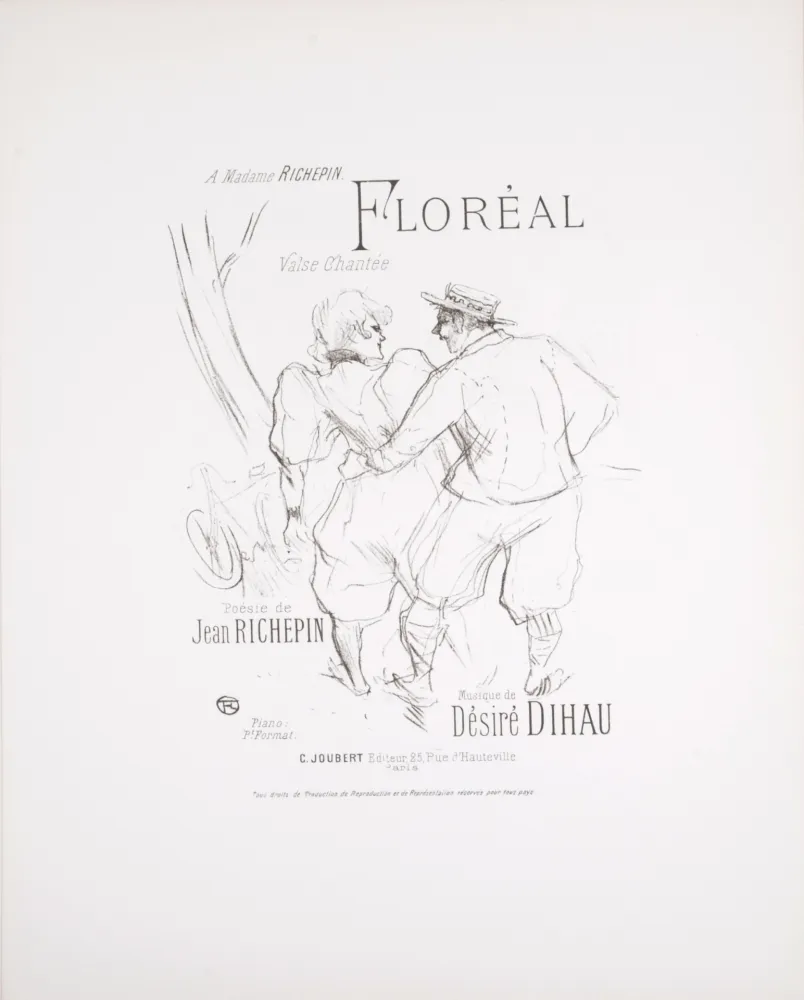 石版画 Toulouse-Lautrec - Floréal, 1895