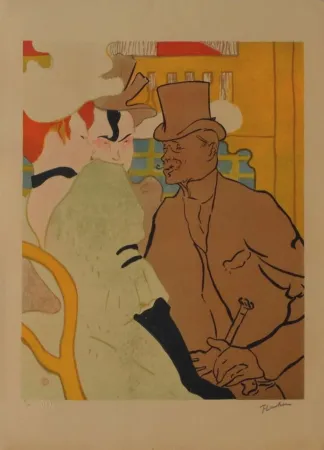石版画 Toulouse-Lautrec - L'Anglais au Moulin Rouge