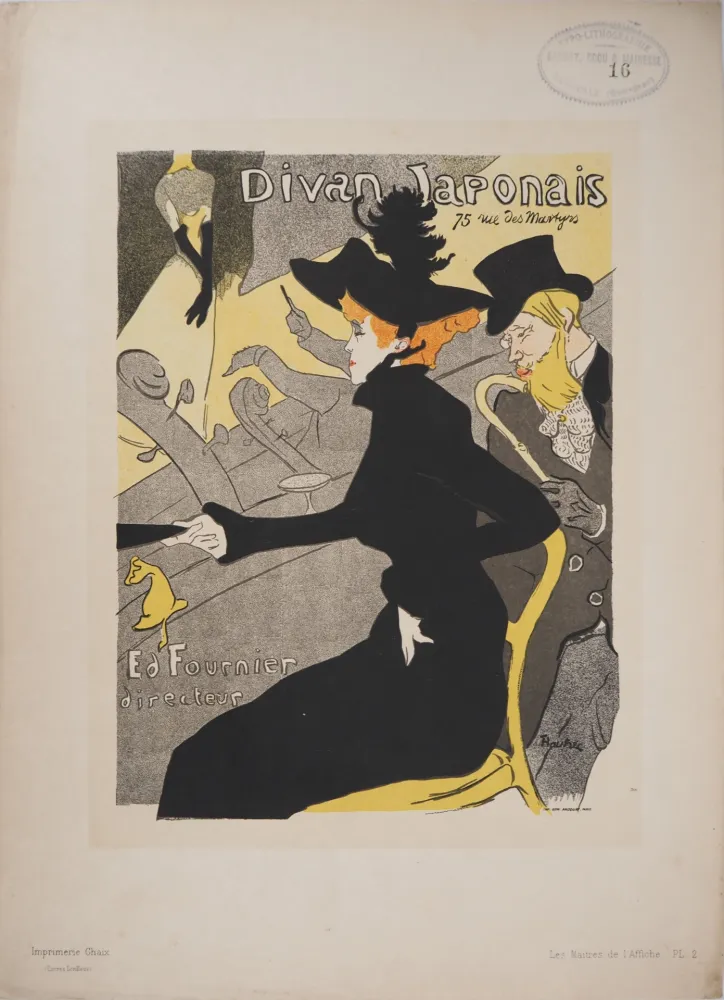 石版画 Toulouse-Lautrec - Le Divan Japonais
