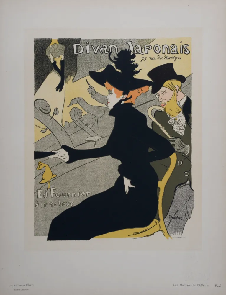 石版画 Toulouse-Lautrec - Le Divan Japonais, Les Maitres de L’Affiche, 1896