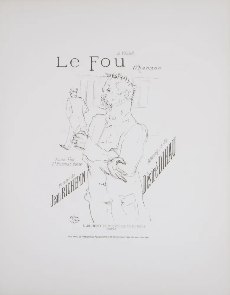 石版画 Toulouse-Lautrec - Le Fou, 1895