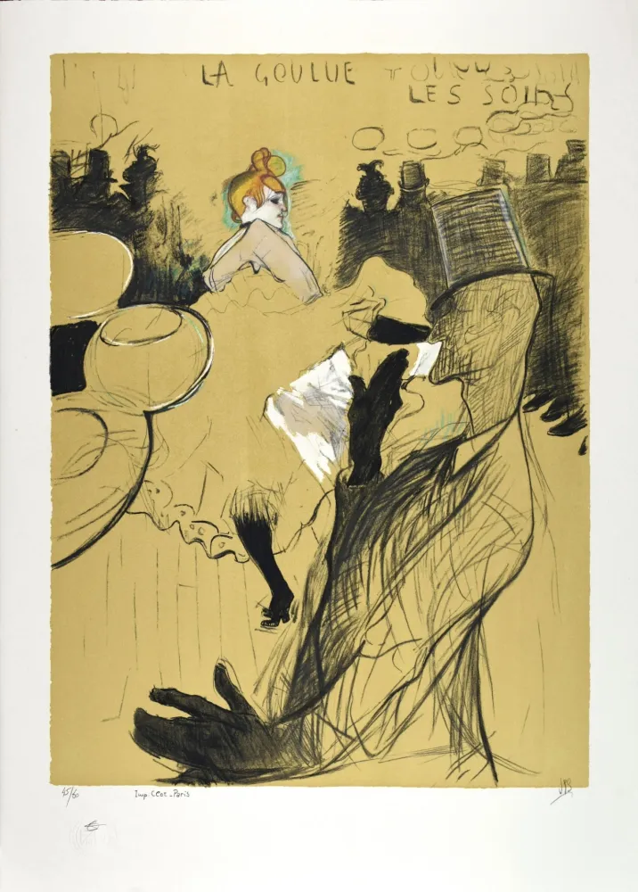 石版画 Toulouse-Lautrec - LE MOULIN ROUGE : La Goulue & Valentin le désossé, 1891