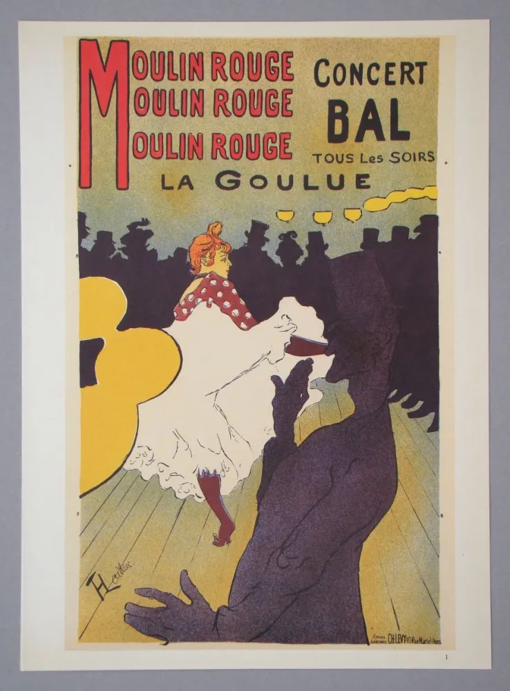 照相凹版 Toulouse-Lautrec - Moulin-Rouge - La Goulue