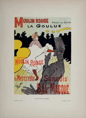 石版画 Toulouse-Lautrec - Moulin Rouge La Goulue, 1896