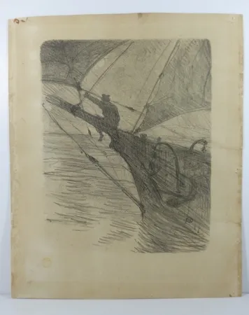 无技术 Toulouse-Lautrec -  Oceano Nox. 1895. 1er état. Numérotée.
