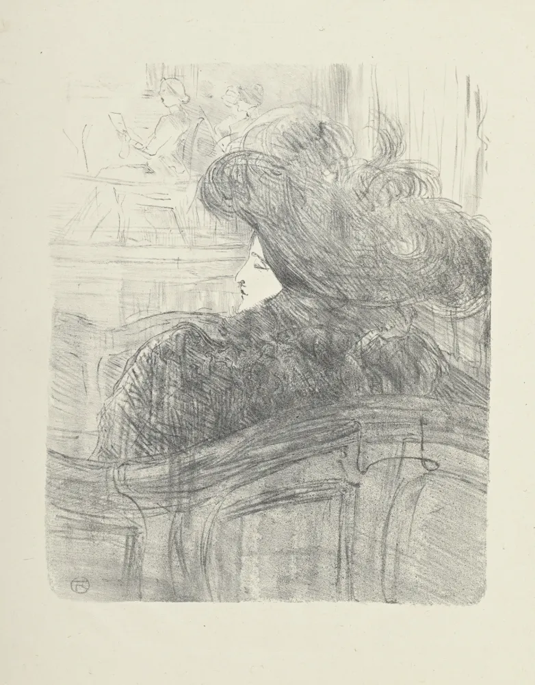 石版画 Toulouse-Lautrec - Portraits d’Acteurs et d’Actrices : Cleo de Merode