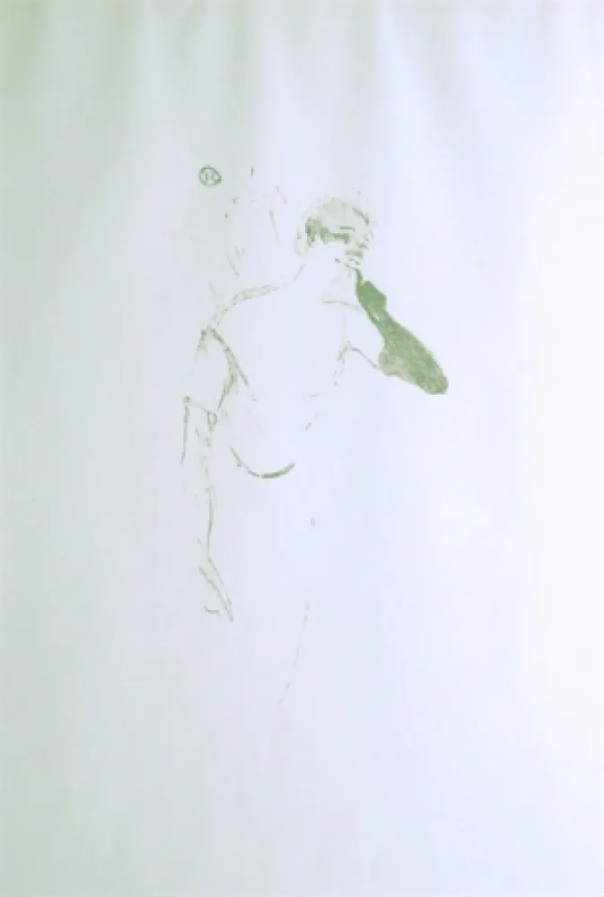 石版画 Toulouse-Lautrec - Yvette Guilbert vue par Toulouse-Lautrec