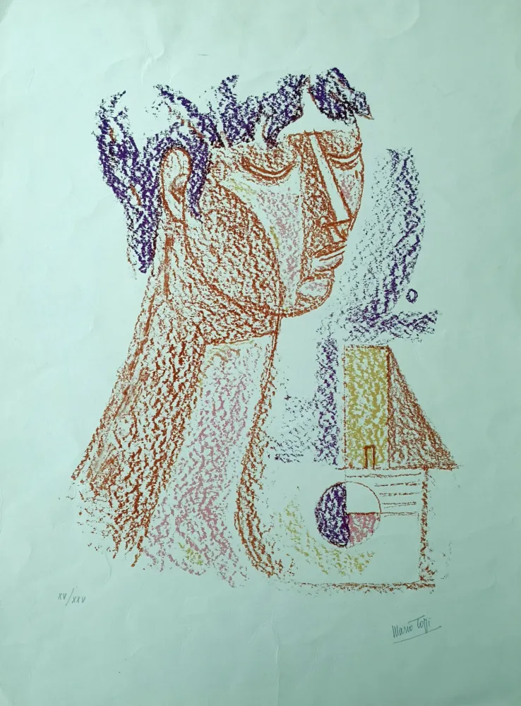 石版画 Tozzi - Figura