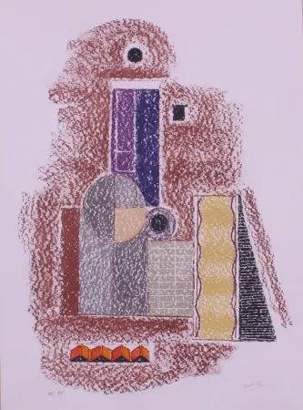 石版画 Tozzi - SENZA TITOLO