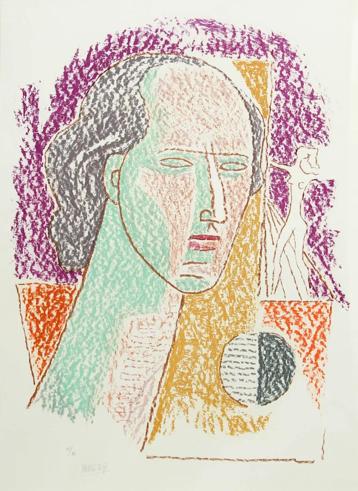 石版画 Tozzi - SENZA TITOLO