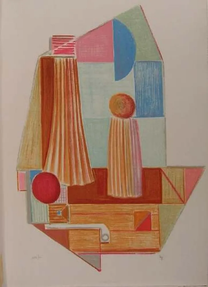 石版画 Tozzi - SENZA TITOLO