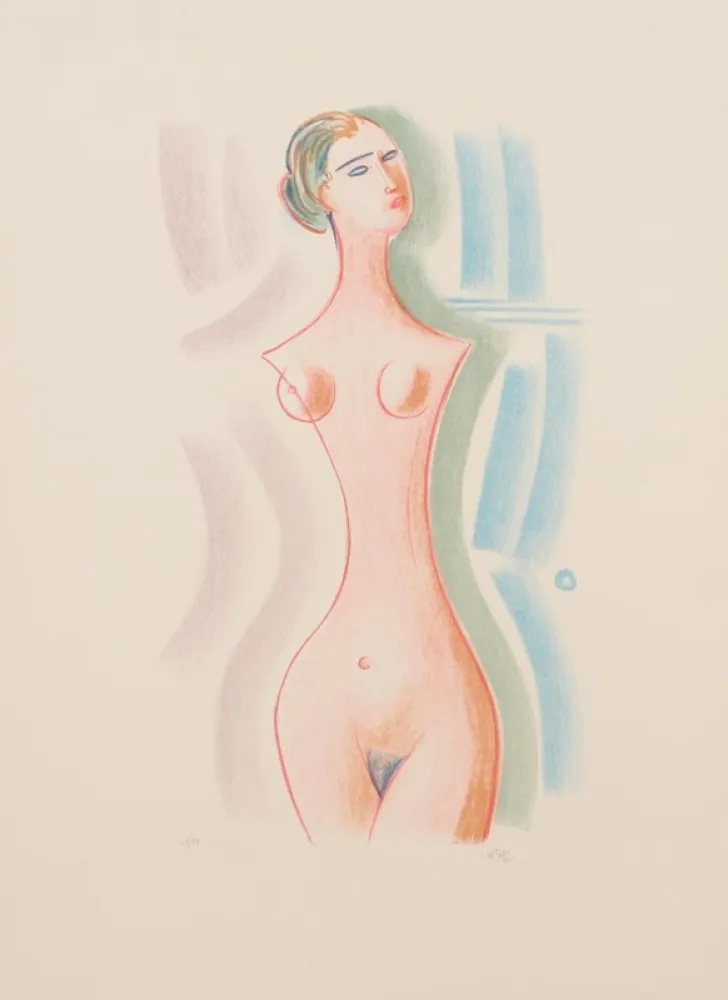 石版画 Tozzi - SENZA TITOLO