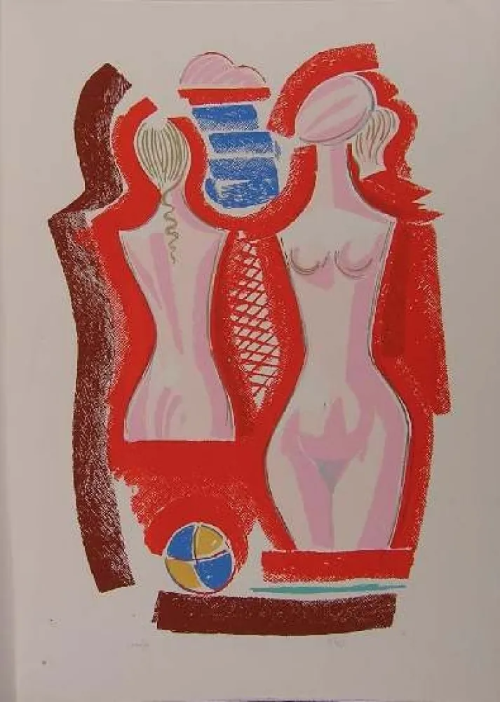 石版画 Tozzi - SENZA TITOLO