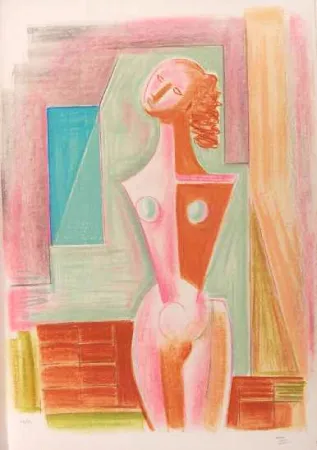 石版画 Tozzi - SENZA TITOLO