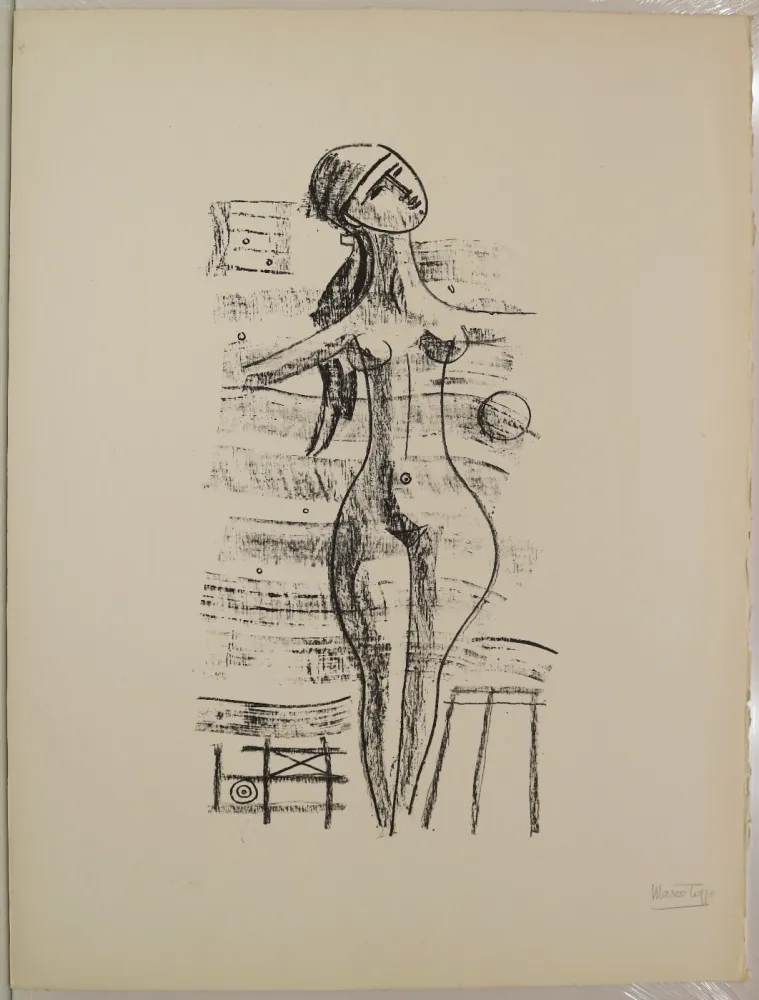 石版画 Tozzi - Senza titolo