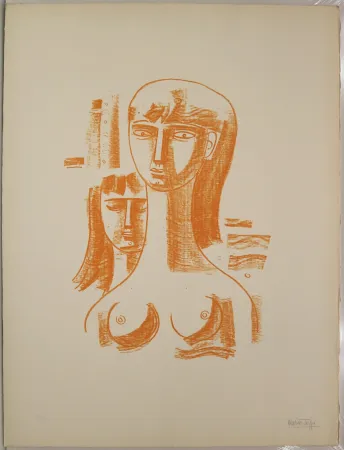 石版画 Tozzi - Senza titolo