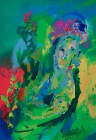 丝网印刷 Treccani - Materinità fiorita