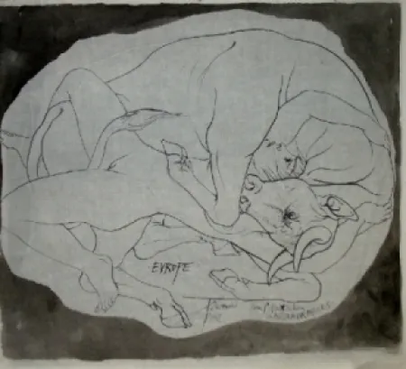 石版画 Trémois - Europe et les Metamorphoses