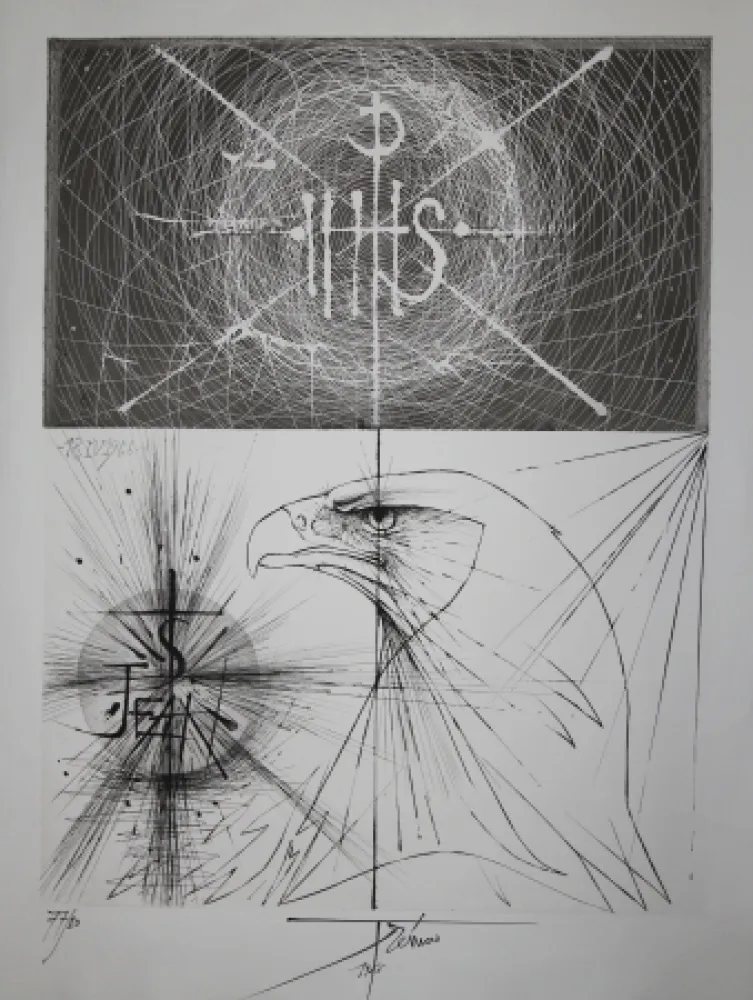 版画 Trémois - L'Aigle de la St Jean / The Eagle of the St John