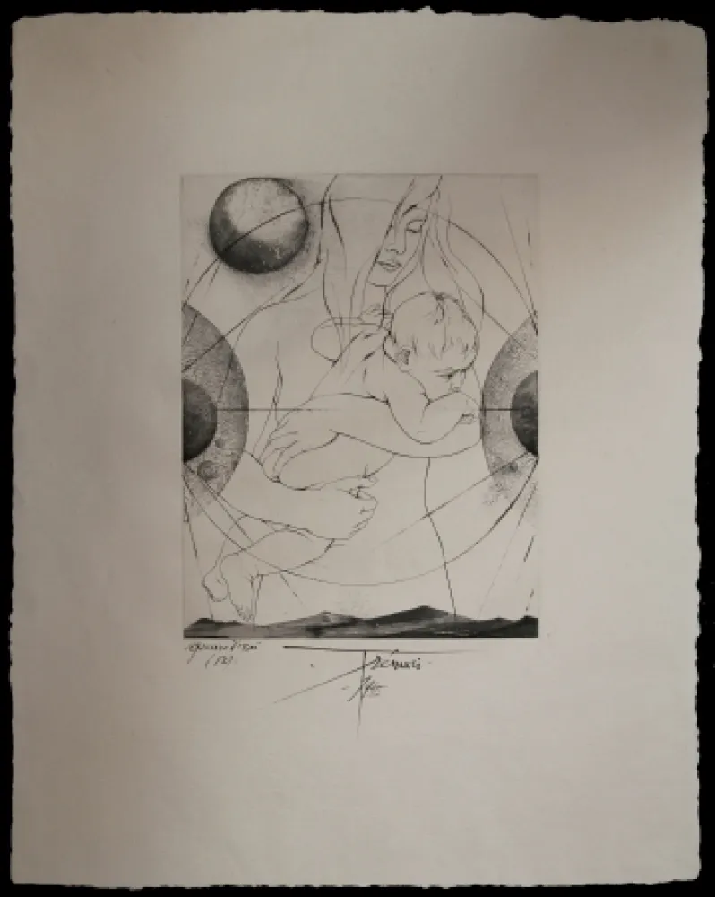 版画 Trémois - MATERNITE / MATERNITY