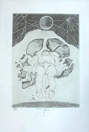 版画 Trémois - Nu masculin