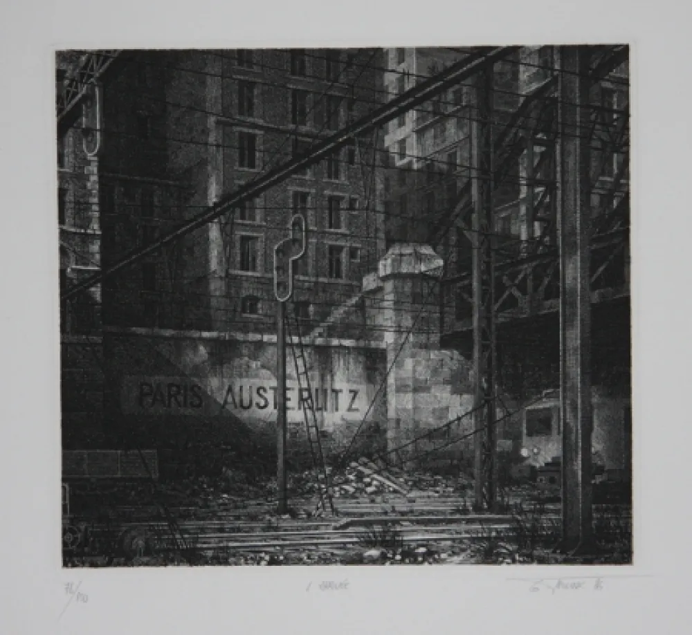 版画 Trignac - L'arrivée