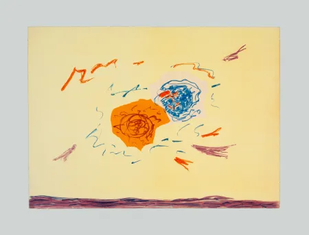 石版画 Turcato - Composizione