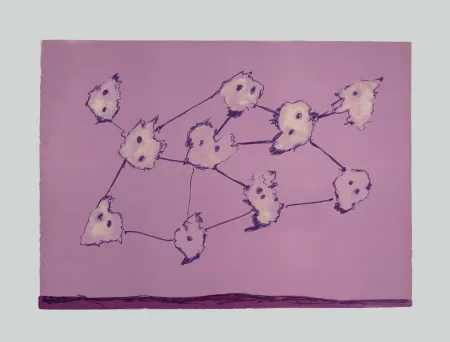 石版画 Turcato - Composizione