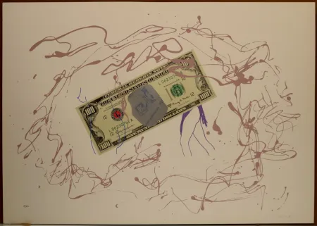 石版画 Turcato - Dollaro