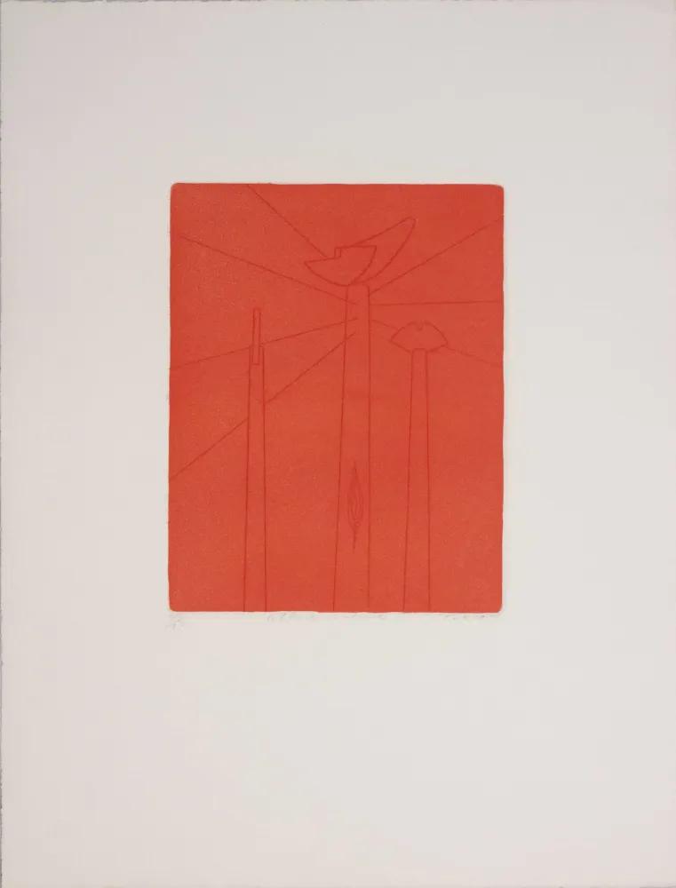 蚀刻版画 Turcato - La libertà incatenata