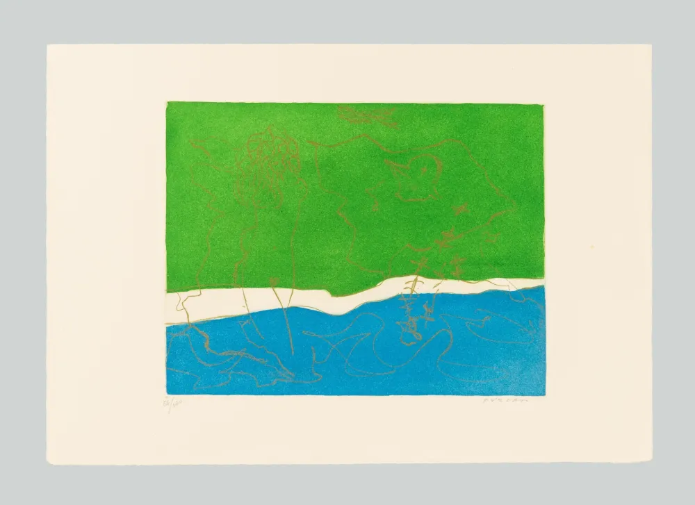 版画 Turcato - Omaggio all'Ariosto