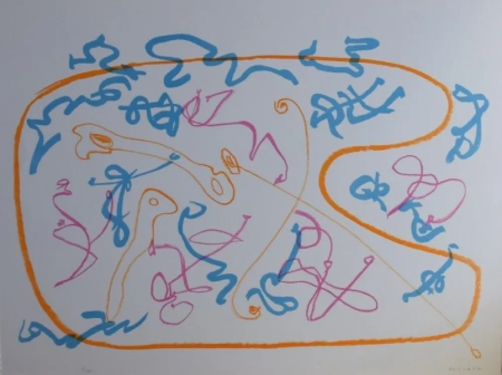 石版画 Turcato - Senza titolo