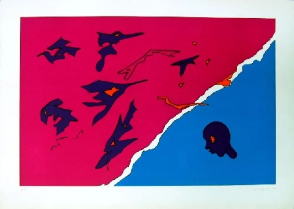 石版画 Turcato - Senza titolo